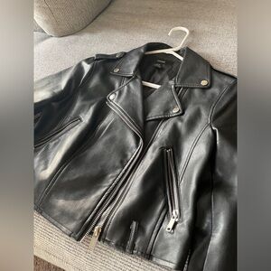 Cropped Moto Jacket